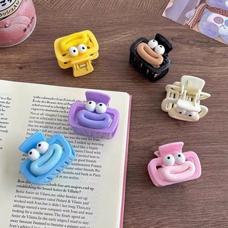 Kẹp lấy miệng xúc xích, kẹp tóc cá mập nhỏ sáng tạo và ngộ nghĩnh dành cho nữ, mặt sau đầu, mũ trùm đầu kẹp tóc nửa buộc