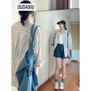 OUDAIXIU áo sơ mi nữ áo kiểu hàn quốc thanh lịch chic sang trọng Thoải mái WCS2430C4T 25Z240618