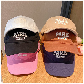 Mũ bóng chày cho trẻ em Mũ che nắng mỏng Phiên bản Hàn Quốc Thêu Pháp Mũ Paris Mũ chống nắng cho trẻ em