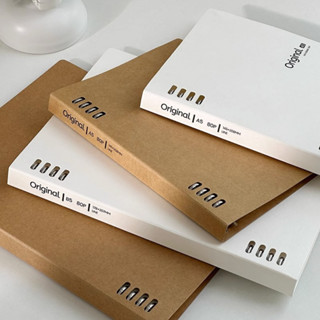 Sổ còng sắt A5/B5 kèm tờ phân trang bìa giấy kraft Original S51 vở viết giấy 78GSM kẻ ngang