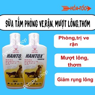 Sữa tắm phòng, diệt ve rận, bọ chét, ghẻ chó mèo 200ml