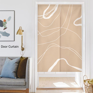 Bắc âu nghệ thuật deco rèm cửa đục lỗ nhà bếp phân vùng rèm phòng ngủ vải rèm phòng tắm bóng riêng tư rèm ngắn
