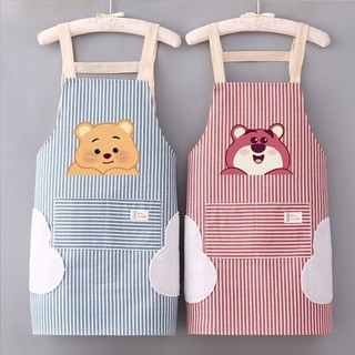 Mới Nguyên Chất Cotton Thời Trang Tạp Dề Nấu Ăn Nhà Bếp Chống Dầu Hoạt Hình Tạp Dề Thoáng Khí Chống Mài Mòn Và Chống Bụi Bẩn Phục Vụ Phục Vụ Quần Áo Làm Việc