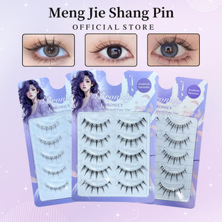 MENGJIESHANGPIN Lông Mi Giả Bronicy 3D Trong Tự Nhiên 5 cặp Tái Sử Dụng Nhiều Lần