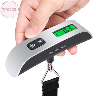 Tpxckz 50kg / 110lb Di Động Điện Tử Cầm Tay Cân Hành Lý LCD Màn Hình Kỹ Thuật Số Cân Bằng Cân Bằng Vali Du Lịch Cân Trọng Lượng Hành Lý Dụng Cụ VN