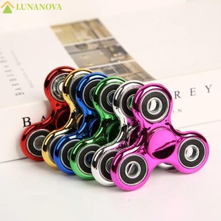 Con quay hồi chuyển đầu ngón tay LUNANOV, 4 vòng bi Máy quay tay ba ngón tay, Đồ chơi xoay Mạ đồ chơi Fidget Giáo dục Đầu ngón tay Đồ chơi giải nén Trường học