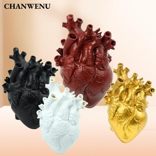 CHANWENU Chanwenu Hộp Đựng Hoa Khô, Trang Trí Trái Tim Mô Phỏng Trang Trí Bình Hoa Hình Trái Tim, Nhiều Ổ Cắm Bình Hoa Hình Nhựa Nhà