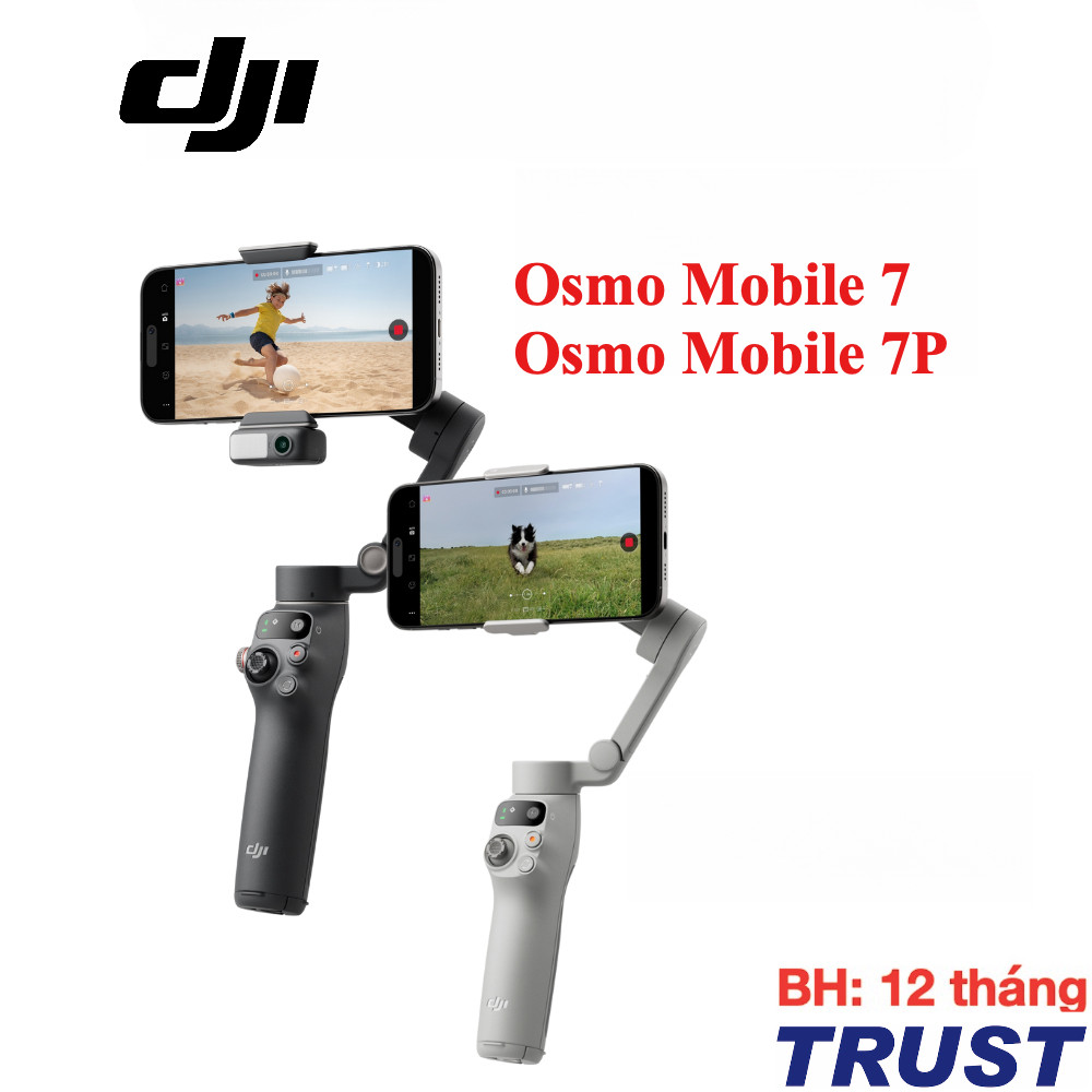 Gimbal chống rung điện thoại DJI Osmo Mobile 7, 7P, Osmo Mobile 8, có thể kéo dài - Chính Hãng