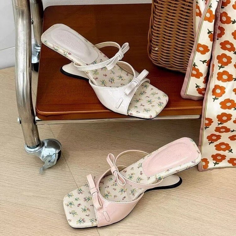 Giày Wedge Slip-On mũi vuông kiểu Hàn Quốc, PU chống trượt, bền, thời trang mùa hè cho phụ nữ, dép đi trong nhà, giá bán buôn tại nhà máy | BigBuy360 - bigbuy360.vn