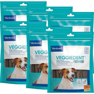 Veggiedent Fresh  Virbac - Xương Nhai Sạch Răng, Chăm Sóc Răng Miệng Cho Chó Size S 15 thanh