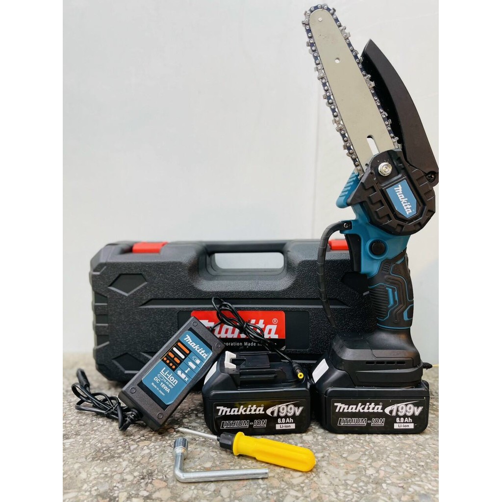 Máy cưa xích Makita 199V máy cưa xích cầm tay mini