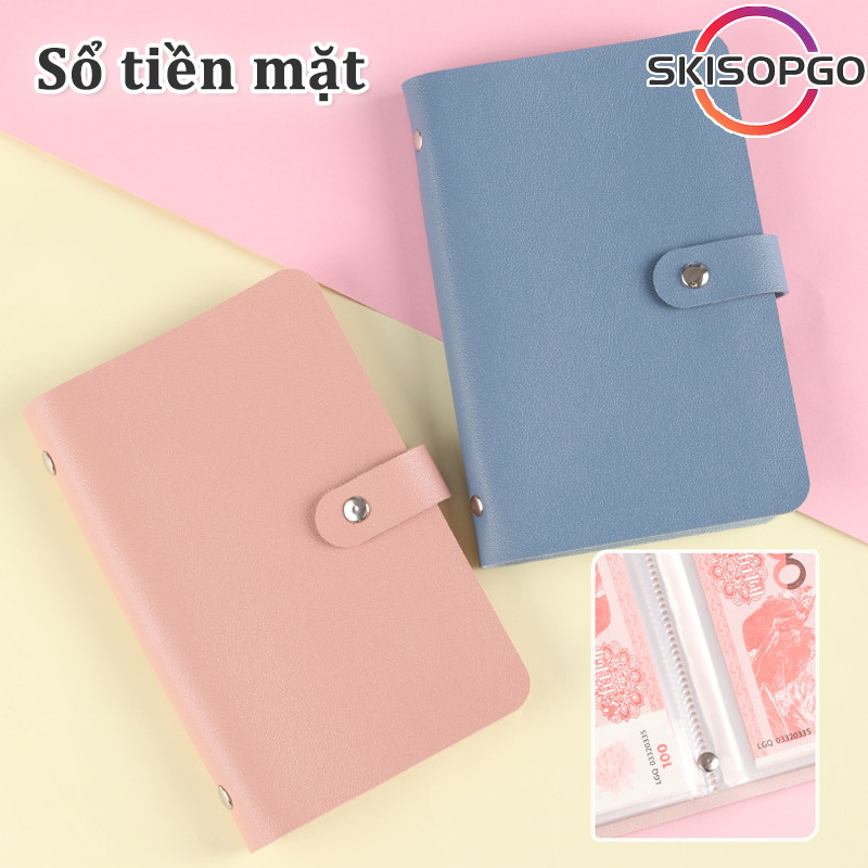 【SKISOPGO】Sổ tiết kiệm đựng tiền 100 phong bì tiết kiệm,Bì Tiết Kiệm Tiền,Thử thách tiết kiệm tiền t