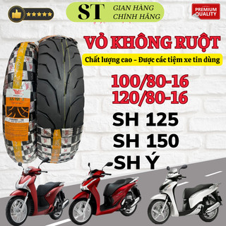 Cặp Vỏ Không Ruột Xe Máy Sh Ý, Sh 125,Sh 150