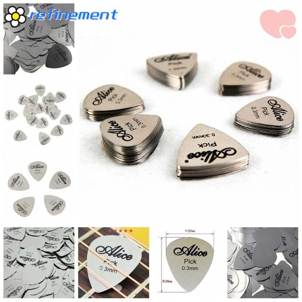 Phụ TÙNG 1 / 5 Chiếc Đàn Guitar Acoustic, Đàn Guitar Điện Accesorios Đàn Guitar Lấp Lánh Chọn Đàn Guitar Kim Loại, Đàn Guitar Điện Bass Thay Thế Bằng Thép Không Gỉ Beatpicks