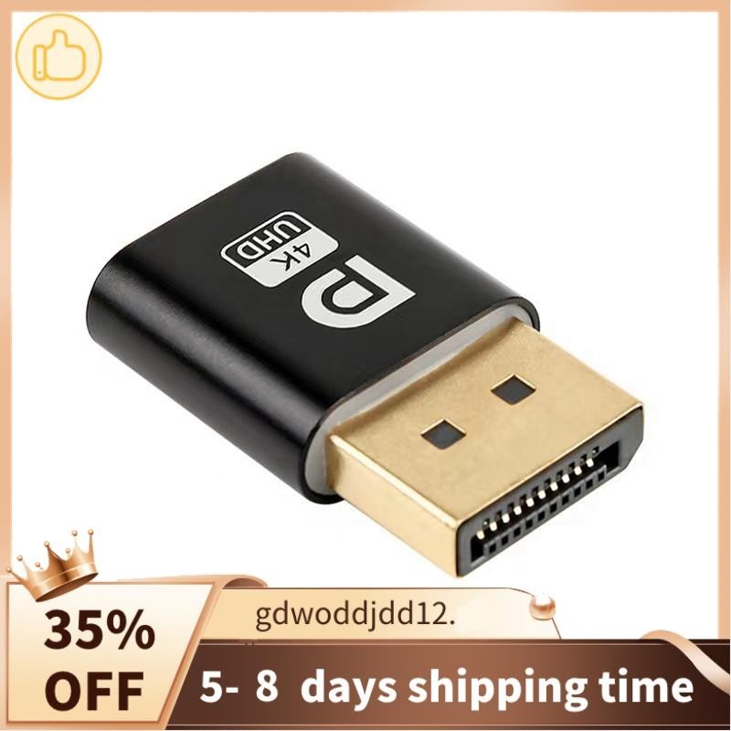 Superior 4K Displayport Dummy Plug DP Màn Hình Ảo Adapter EDID Giả Lập Ma Không Đầu Cho PC Card Đồ Họa Video