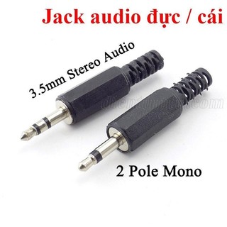 Jack âm thanh 2.5 3.5 mono stereo, jack audio đực / cái