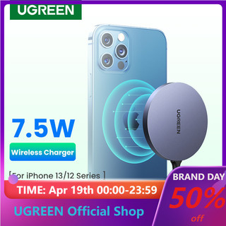 Bộ sạc không dây nam châm UGREEN 15w 7.5w 5w thích hợp cho iPhone 12 13 14 Pro Max Samsung Galaxy S21 S20 S20+