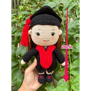 Búp bê tốt nghiệp móc len
