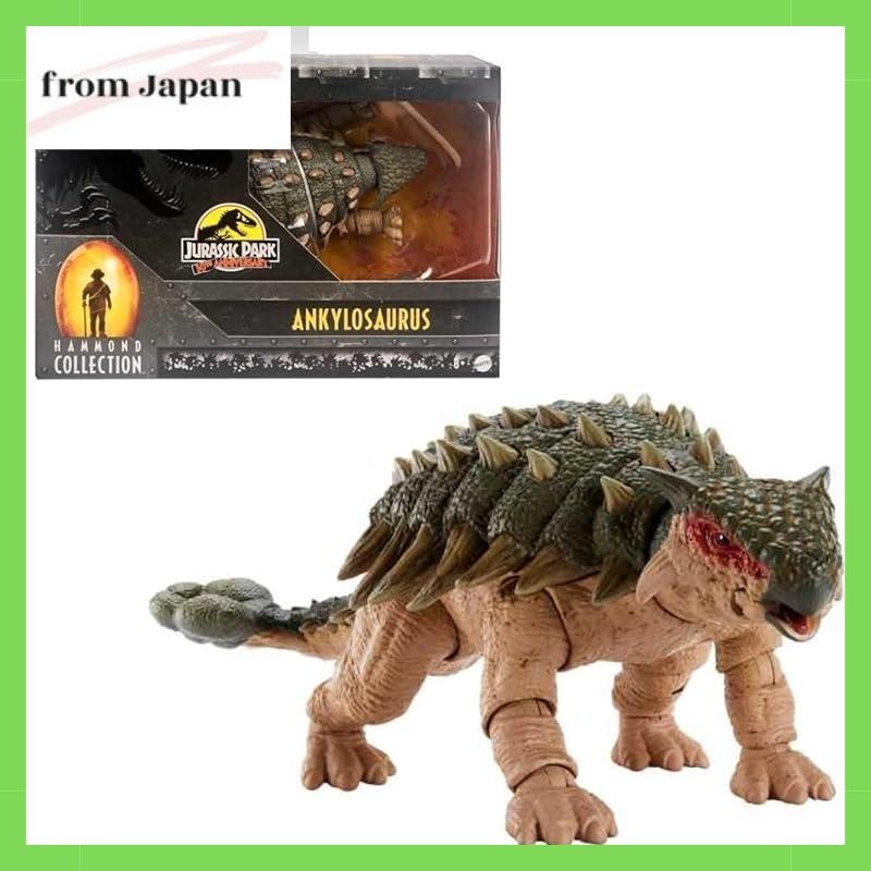 Đồ chơi khủng long MATTEL JURASSIC WORLD Hammond Collection Ankylosaurus HLT25 dài 29cm cho trẻ 8 tu