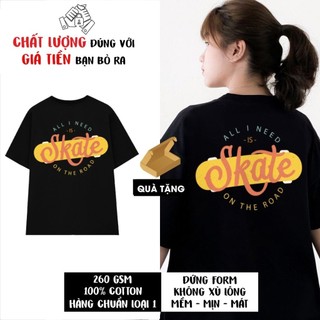 Áo thun form rộng đẹp chất lượng áo thun phông nữ SKATE áo thun form rộng cá tính CPC037