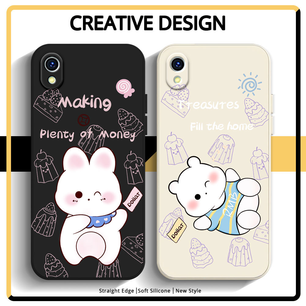 Ốp Điện Thoại Vivo 1820 2015 Y1S Y91C Vỏ Mờ VIVO 2015 Y1S Silicon Mềm Chống Sốc Họa Tiết Vỏ Hoạt Hìn