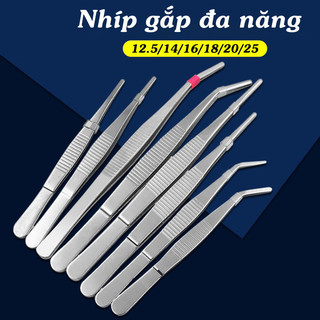 Nhíp gắp đa năng đầu tù chống trượt gắp nguyên vật liệu, phụ kiện handmade DIY
