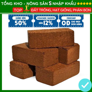 (10 Viên) Đất Trồng Cây Viên Đất Nén Xơ Dừa Tiện Ích diệt khuẩn bổ sung vi sinh cây rau củ quả hoa