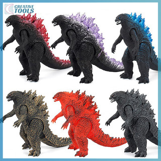 Hàng sẵn có Godzilla X Kong: Đế chế mới Màu sắc mới Anime hành động Hình Titan Godzilla 22cm Keo mềm Mô hình búp bê quái vật Đồ trang trí Đồ chơi mới