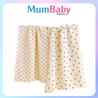 Khăn Tắm Cho bé đa năng 2lớp Muslin Bermy Cao Cấp Kháng Khuẩn Kích Thước 100x110cm Không Gây Kích Ứng Da MumBaby