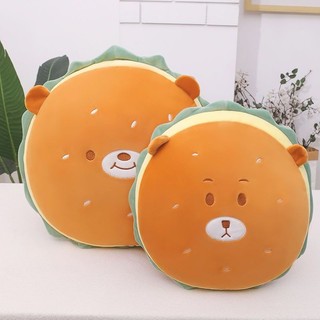Burger Gối Sang Trọng Đồ Chơi Thực Phẩm Ăn Nhẹ Túi Leo Núi Thảm Ngủ Đa Năng Cô Gái Trái Tim Sinh Nhật Quà Tặng Sáng Tạo