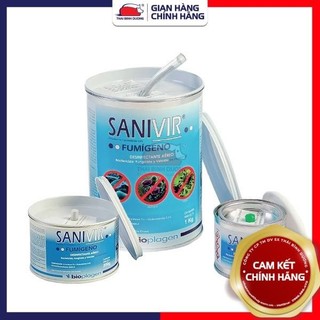 Thuốc xông sát trùng khử khuẩn Sanivir Fumigeno xông sát khuẩn nhà cửa, kho xưởng, chuồng trại