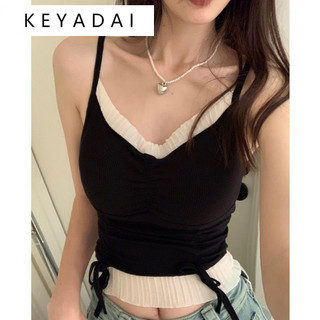 KEYADAI áo sơ mi nữ áo kiểu hàn quốc Tinh tế thông thường độc đáo chic WCS244040Z 21Z240520