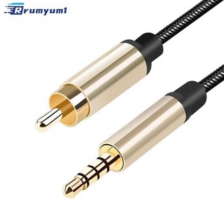 Còn hàng! Cáp Video Âm Thanh Đồng Trục Kỹ Thuật Số Hdtv Stereo Spdif Rca Đến 3.5 Mm Nam Jack Cắm Dây Cho Tivi Khuếch Đại