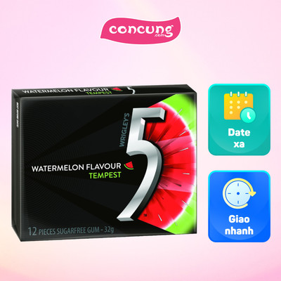 Kẹo Sing-gum không đường Số 5 Dưa hấu 32g