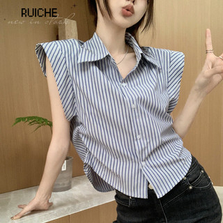 RUICHE áo sơ mi nữ áo kiểu hàn quốc ins thông thường Fashion trendy WCS24300QO 21Z240525