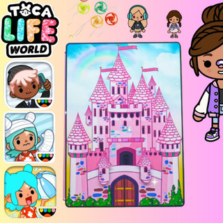 Đồ chơi giấy ngồi nhà búp bê, đồ chơi giấy tocaboca,My Dream House Quiet Book, ngôi nhà kuromi
