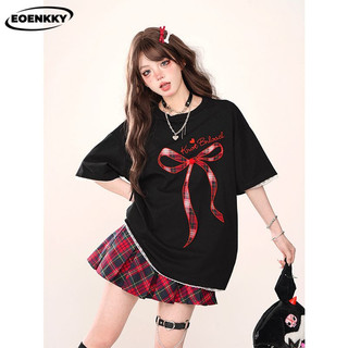 EOENKKY áo phông áo thun nữ croptop baby tee Stylish Hàn Phong Comfortable WCS2451CKR 22Z240527