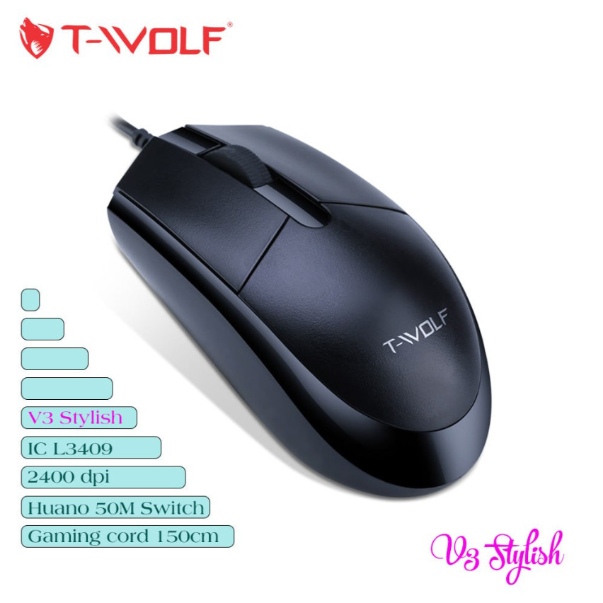 Chuột Mouse có dây T-WOLF V3 LED USB