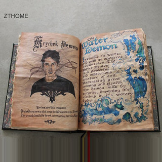 Zthome Book Of Shadows Vỏ Xanh Ràng Buộc Trống Và Lót Tạp Chí 350 Trang Chính tả Hồ Sơ Spellbook Retro Quà Tặng HOT