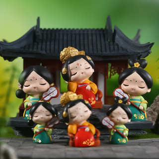 Hot Sale#Ancient Style Cute Tang Shi Girl Decoration Home Living Room Decorations Crafts Decoration Tourist Attractions SouvenirRX5L