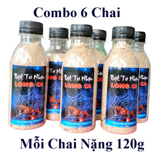  Combo 6 Chai Tơ Nhện Mỗi Chai Nặng 120g Bột Tơ Nhện Long Ca Làm Mồi Vuốt Câu Cá 