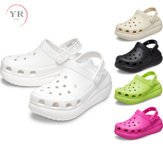  5.2cm Nữ Crocs Crush Clog Wedges Casual Crocs Platform Sandals Chống Trơn Trượt Xăng đan Ngoài Trời 