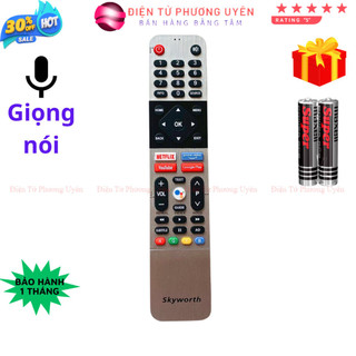  SKU250 - Remote điều khiển tivi SKYWORTH Mã 06 giọng nói điều khiển TV SKYWORTH - Tặng kèm pin 