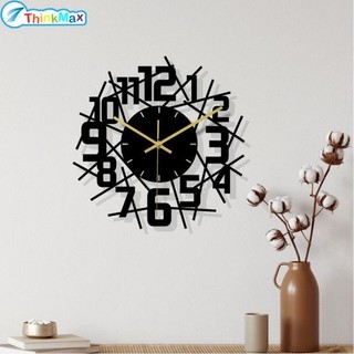 Đồng Hồ Treo Tường Lớn 12 Inch Sáng Tạo Đồng Hồ Treo Tường Trang Trí Kim Loại Nghệ Thuật Kỹ Thuật Số Đồng Hồ Treo Tường Dòng Hiện Đại Đồng Hồ Treo Tường