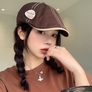 Yuewen Phong Cách Nhật Bản Văn Học Beret Giải Trí Ngoài Trời Hip-Hop Họa Sĩ Mũ Newsboy Mũ Phía Trước Mũ Ngược Mũ Phụ Nữ