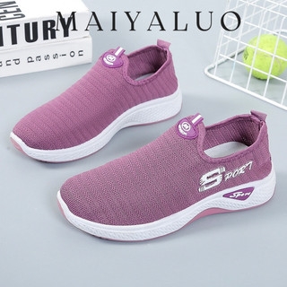 Mayaluo Giày thể thao đế mềm thời trang nữ, giày nữ đẹp, giày chạy bộ, giày thể thao, giày cổ thấp