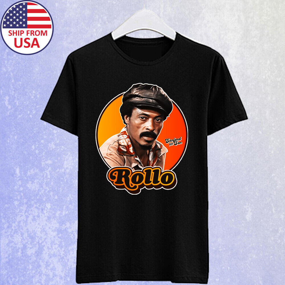 Áo thun nam Sanford And Son Sitcom 1970 Rollo Lawson màu đen