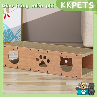 KKPETS Cat Scratcher House Đa năng Không gian rộng rãi Thoải mái Chống trầy xước Giấy bìa cứng Giường hầm