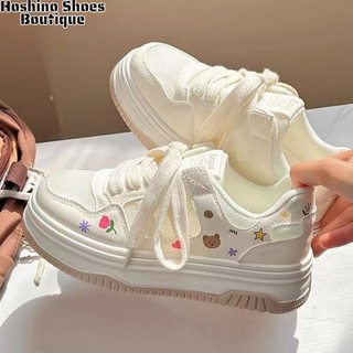 Giày thể thao thông thường lưới thoáng khí dành cho nữ Giày thể thao buộc dây thoải mái có mũi tròn