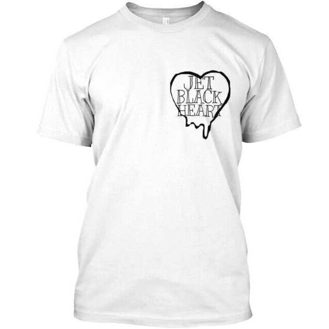 Áo thun nam thời trang lấy cảm hứng từ trái tim đen Jet Black Heart